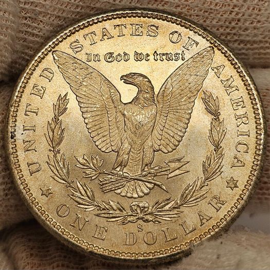 USA United States Silver 1880 S Morgan Dollar Beautiful Uncirculated Lustrous Superb!