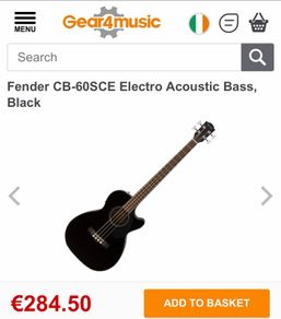 Fender 6B-60SCE Electro acoustic bass