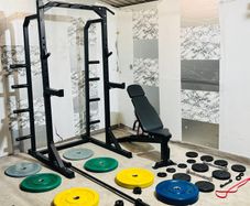 Half Rack Olympic Weights Barbell Dumbbells
