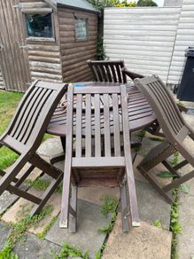 Garden table and chairs