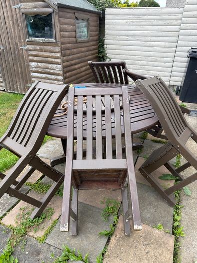 Garden table and chairs