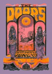 The Doors - Sacramento Memorial Auditorium 1970 - Rare Mini Print/Poster