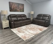 New 3+2 (NOT RECLINING) grey + brown sofa sets!