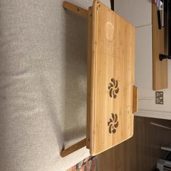 Wooden laptop holder