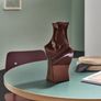 MADE.COM Dark Red Chaya Sculptural Vase Image 4