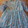 Blue Floral Occasion Dress Image 4