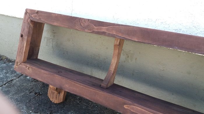 NEW Rustic Cubby Box Floating Shelf