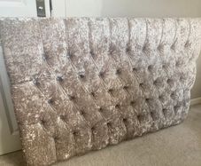 Double headboard velvet