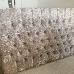 Double headboard velvet
