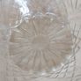 Vintage French Clear Glass Dessert Set Sunburst Pineapple Design Image 4