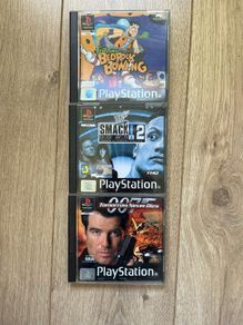 Original PS1 Games WWF SmackDown 2, 007 & Flintstones