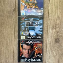 Original PS1 Games WWF SmackDown 2, 007 & Flintstones