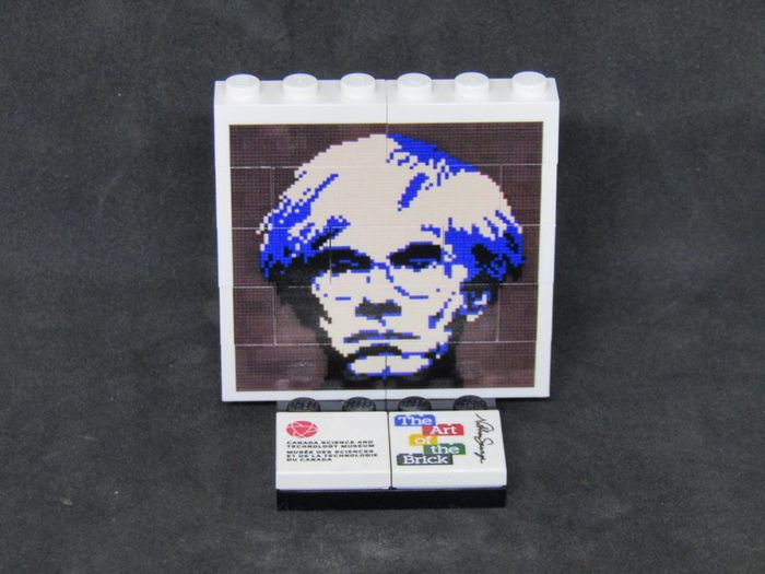LEGO Rare Exclusive Andy Warhol The Art Of The Brick By Nathan Sawaya Lego Printed Museum Exhibit Limited Edition Promo Exclusive From The Art Of The Brick Expo In Ottawa During The Summer Of 2018 Only Available During At The Canada Science And Technology