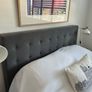 Ikea grey king size bed head only - excellent condition Image 2