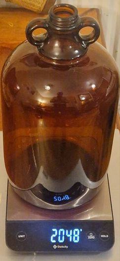 A Large Antique Scottish Amber Glass Demijohn 1920s UGB