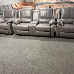2+1+1 leather Recliner sofas
