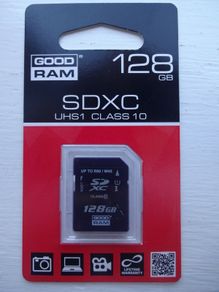 128Gb SD SDXC Class 10 UHS-1 +90/45MB Memory Card GoodRam Secure Digital