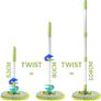Car Cleaning Brush | Microfibre Mop with Mittens | Car Wash Kit for Cleaning Van Truck Caravan | Scratch Free 2 x Mop Heads | 1 x Extendable Pole 53-104cm with 3 Sections Cleaning Products Image 3