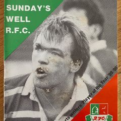 Very Rare 1990 Sunday's Well v Young Munster - AIL Division 1 Rugby Programme