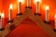7 light candle bridge flickering