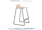Osaka High Stool with Footrest