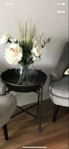 Black metal side Table