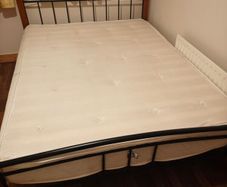 Double bed and mattress