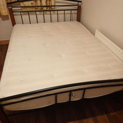 Double bed and mattress