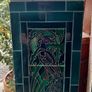 Pair of Art Nouveau antique tiled side panels for fireplace, extremely heavy, D18 Image 3
