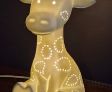 belleek pottery night light