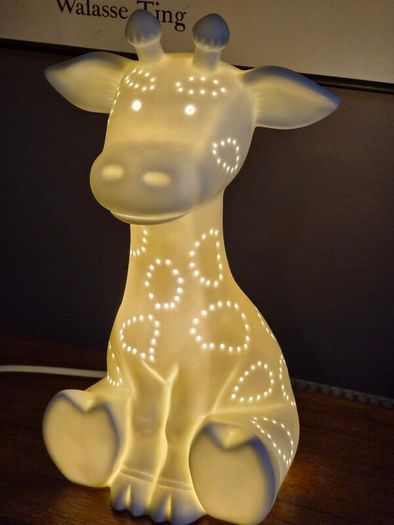 belleek pottery night light