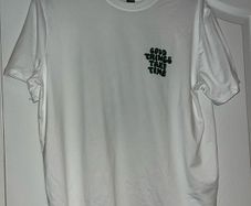 White and Green Good Thing Take Time T Shirt size Large