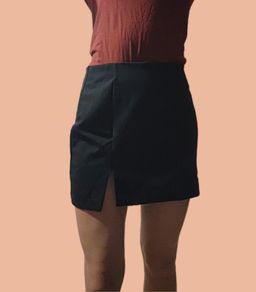 Elegant Black Slit Skirt Versatile & Chic