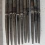 Lot of 10 Vintage USSR Round Needle Files 100mm Cut No.1 Miniature Steel Taps Image 2