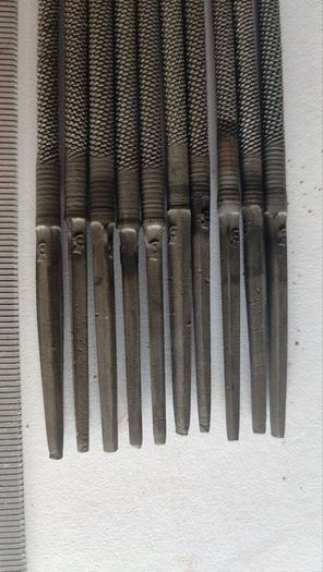 Lot of 10 Vintage USSR Round Needle Files 100mm Cut No.1 Miniature Steel Taps