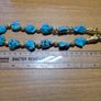 Turquoise Necklace with gold fillled elements Image 6