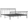 Bed Frame Black Metal 180x200 cm Image 2