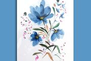 Original Watercolour Floral Painting