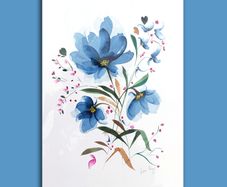Original Watercolour Floral Painting