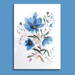 Original Watercolour Floral Painting