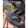 Folding Camping Storage Cabinet, Outdoor Portable Aluminum Lightweight Table, Quick Set-up Compact Kitchen Cook Station, with 6 Shelves and Carry Bag, for Picnic, BBQ, Camping, RV Traveling Image 6