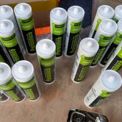 18 pcs silicone sealant different shades of grey, cream, white