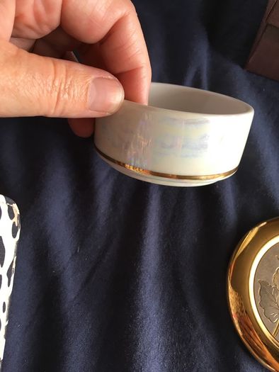 24ct gold plated trinket box