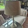 Cream table lamp Image 3