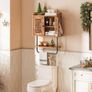 Vintage Medicine Cabinet, Bathroom Cabinet, Wall Cabinet with Shutters and Towel Rail Image 7