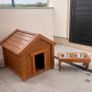 Solid wooden outdoor dog house Image 2