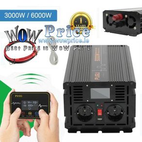 26711 Inverter 3000W to 6000W Pure Sine Wave Power DC converter LCD + Digital Remote Control