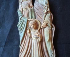 Beautiful Old Holy Family Religious Wall Plaque Jesus, Mary and Joseph, Postage Available or collection