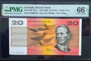 Australia | 20 Dollars | 1989 | P.46f | EVZ 662730 | GEM UNC 66 EPQ