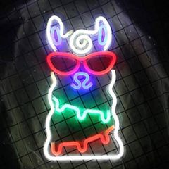 Alpaca Neon Light LED Neon Sign Wall Lights Operated by USB (15.7 inch 8.7 inch)